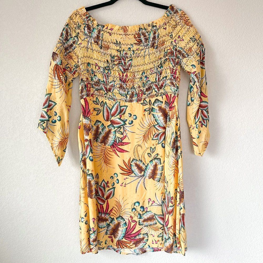 FARM Rio Bria Smocked Mini Dress, Size Medium - Picture 5 of 5